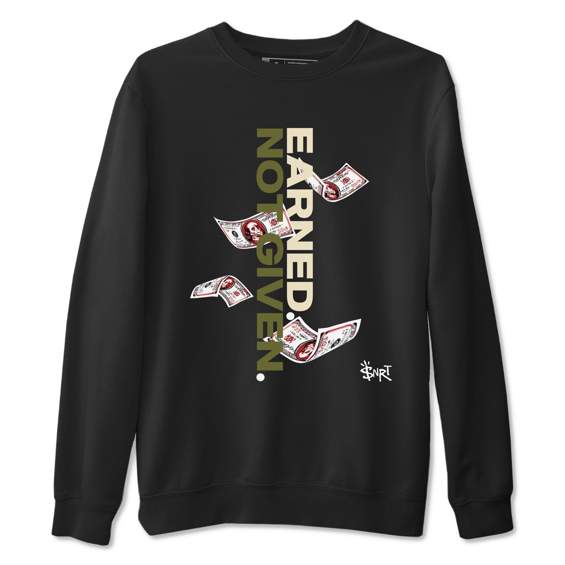 Earned Not Given Sneaker Tees - Air Jordan 1 Travis Scott Medium Olive