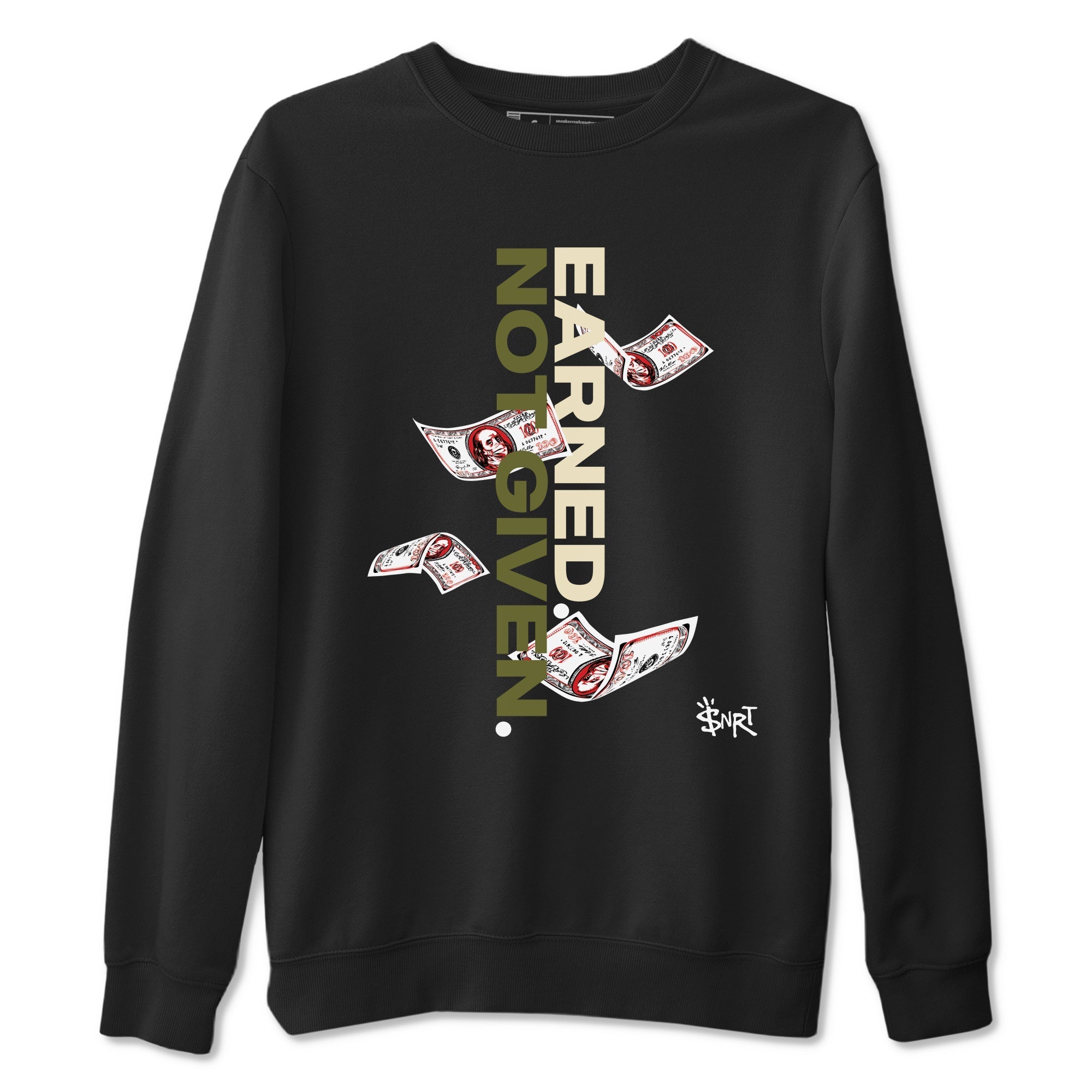 Earned Not Given Sneaker Tees - Air Jordan 1 Travis Scott Medium Olive