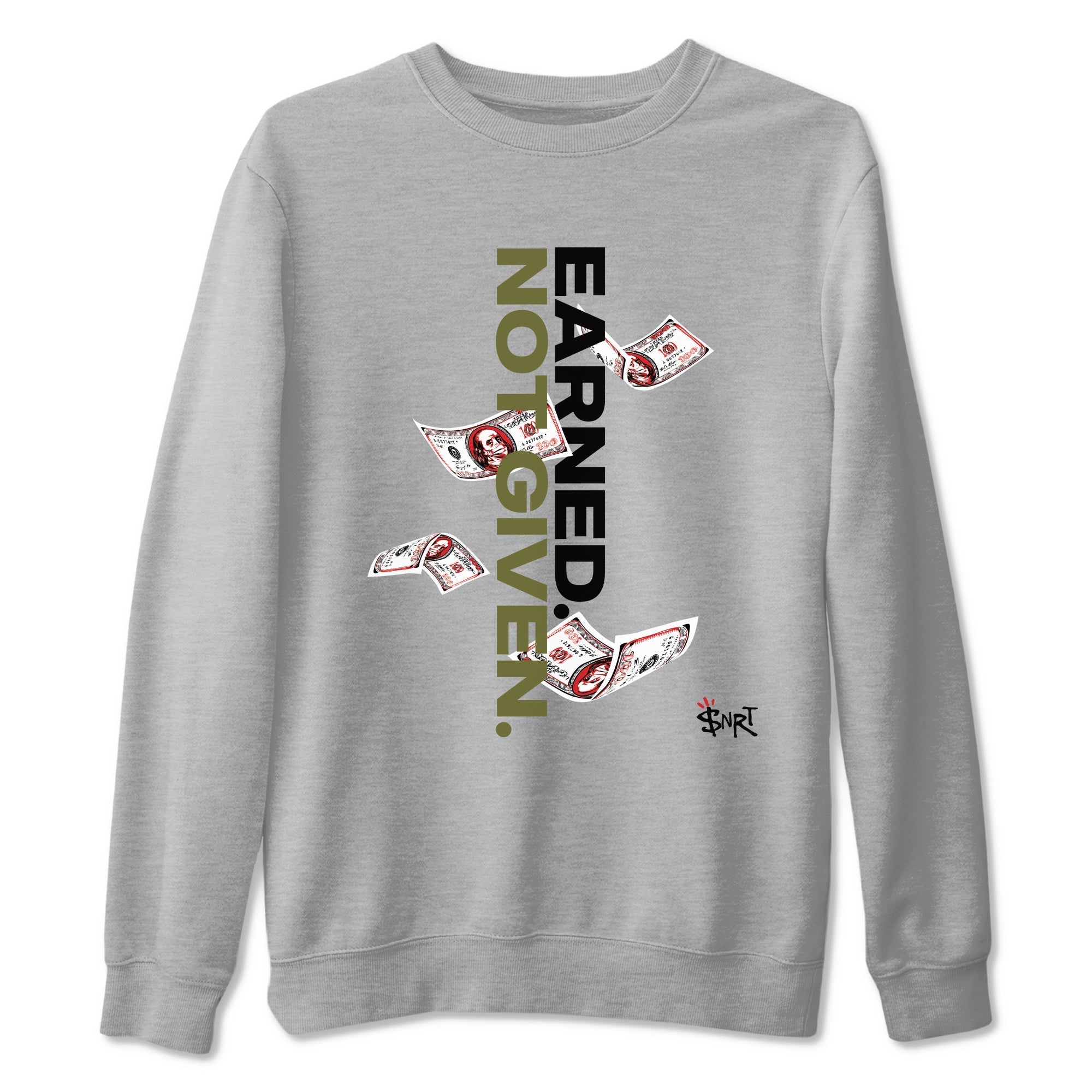 Earned Not Given Sneaker Tees - Air Jordan 1 Travis Scott Medium Olive
