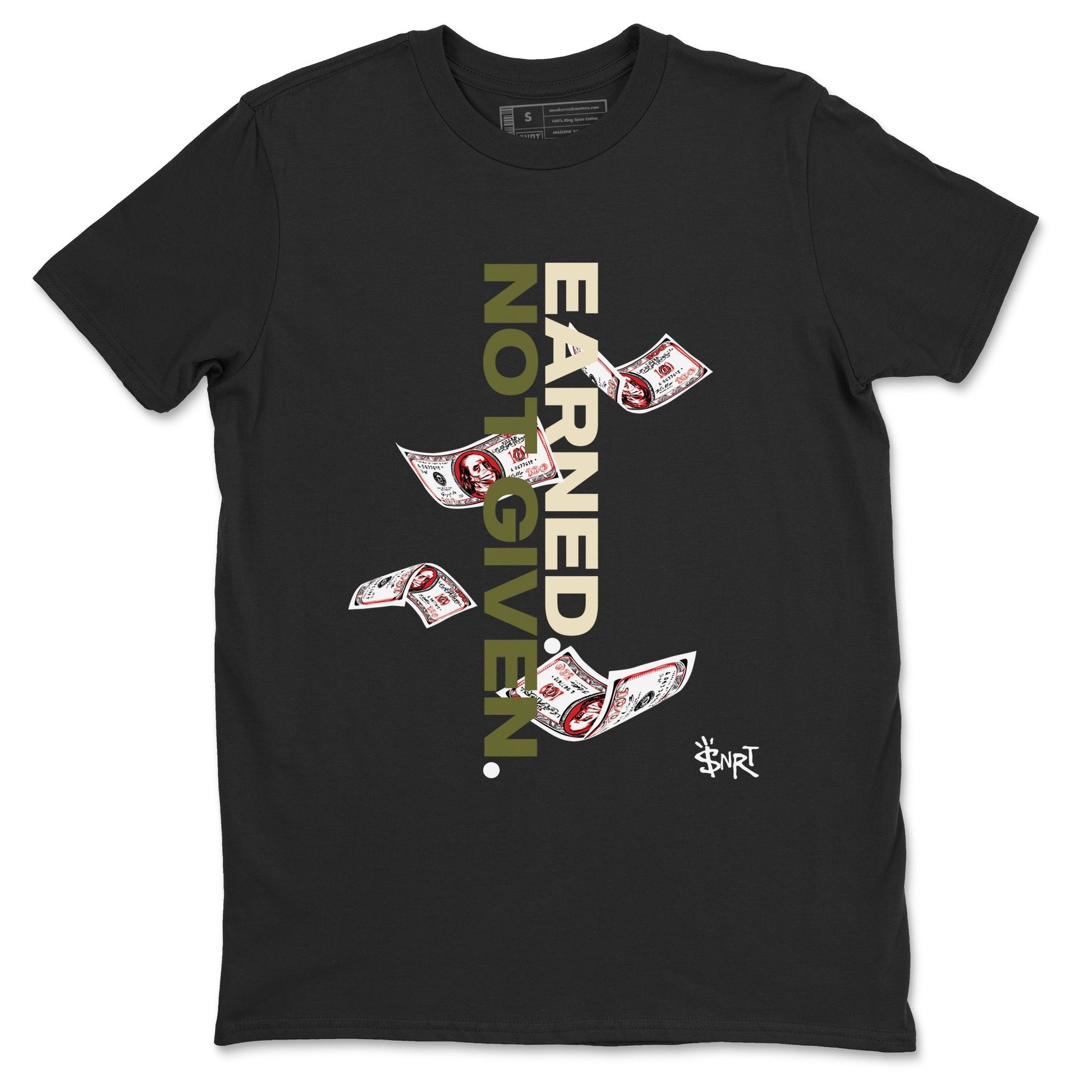 Earned Not Given Sneaker Tees - Air Jordan 1 Travis Scott Medium Olive