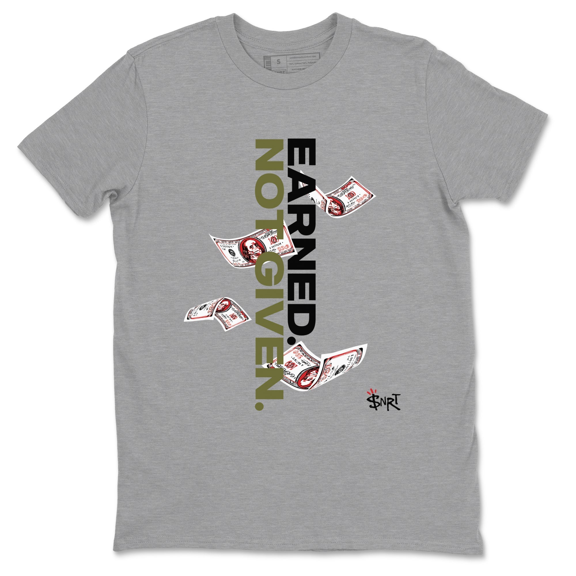 Earned Not Given Sneaker Tees - Air Jordan 1 Travis Scott Medium Olive