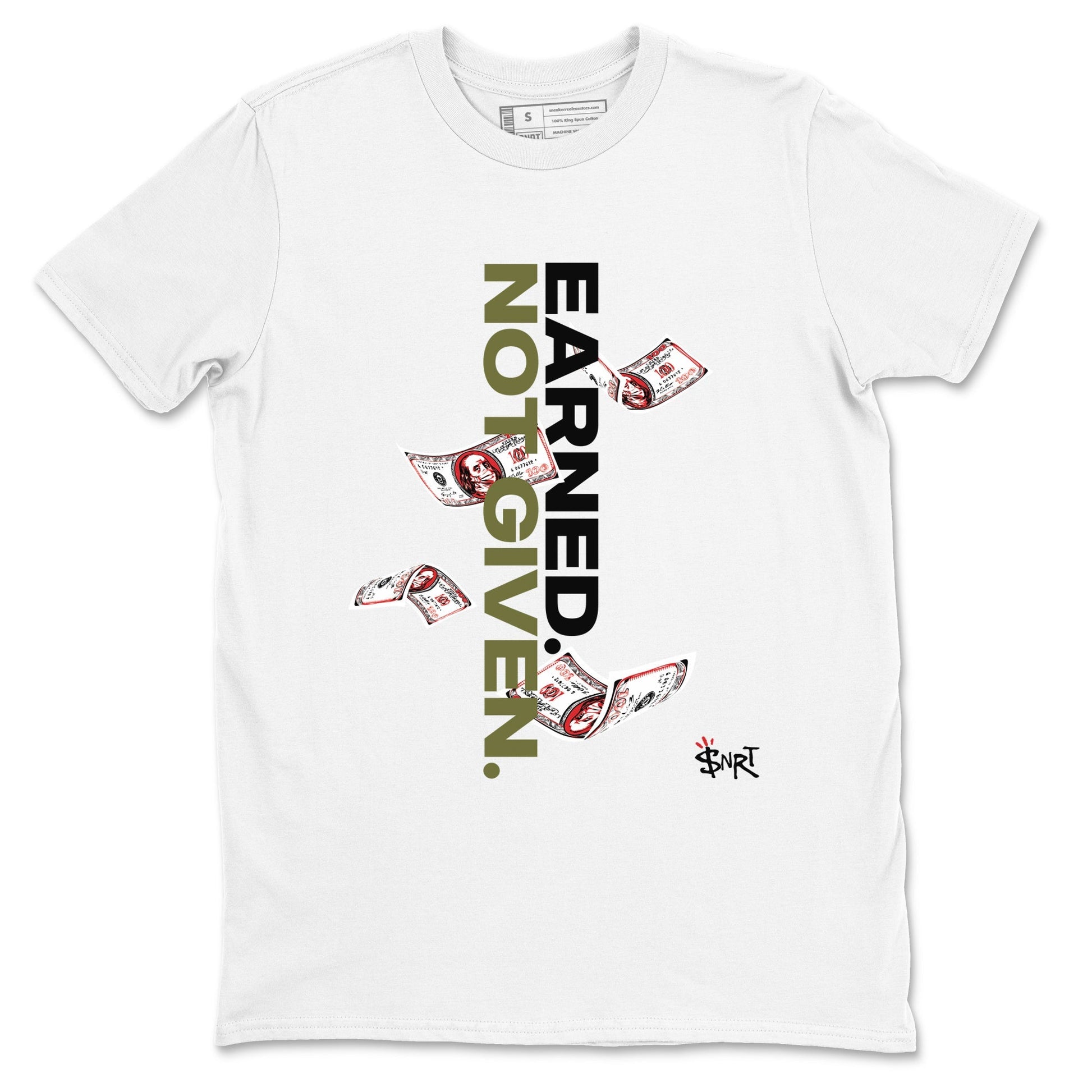 Earned Not Given Sneaker Tees - Air Jordan 1 Travis Scott Medium Olive