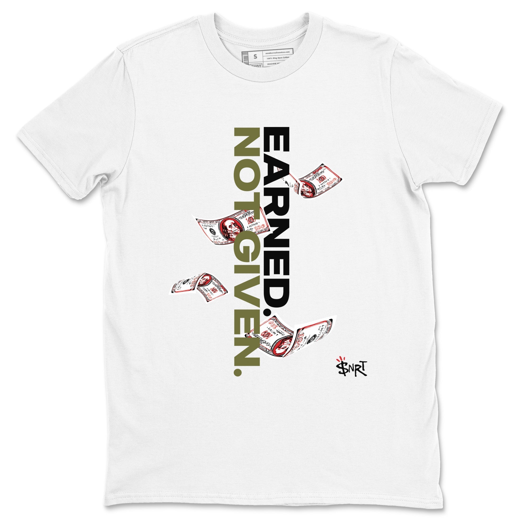 Earned Not Given Sneaker Tees - Air Jordan 1 Travis Scott Medium Olive