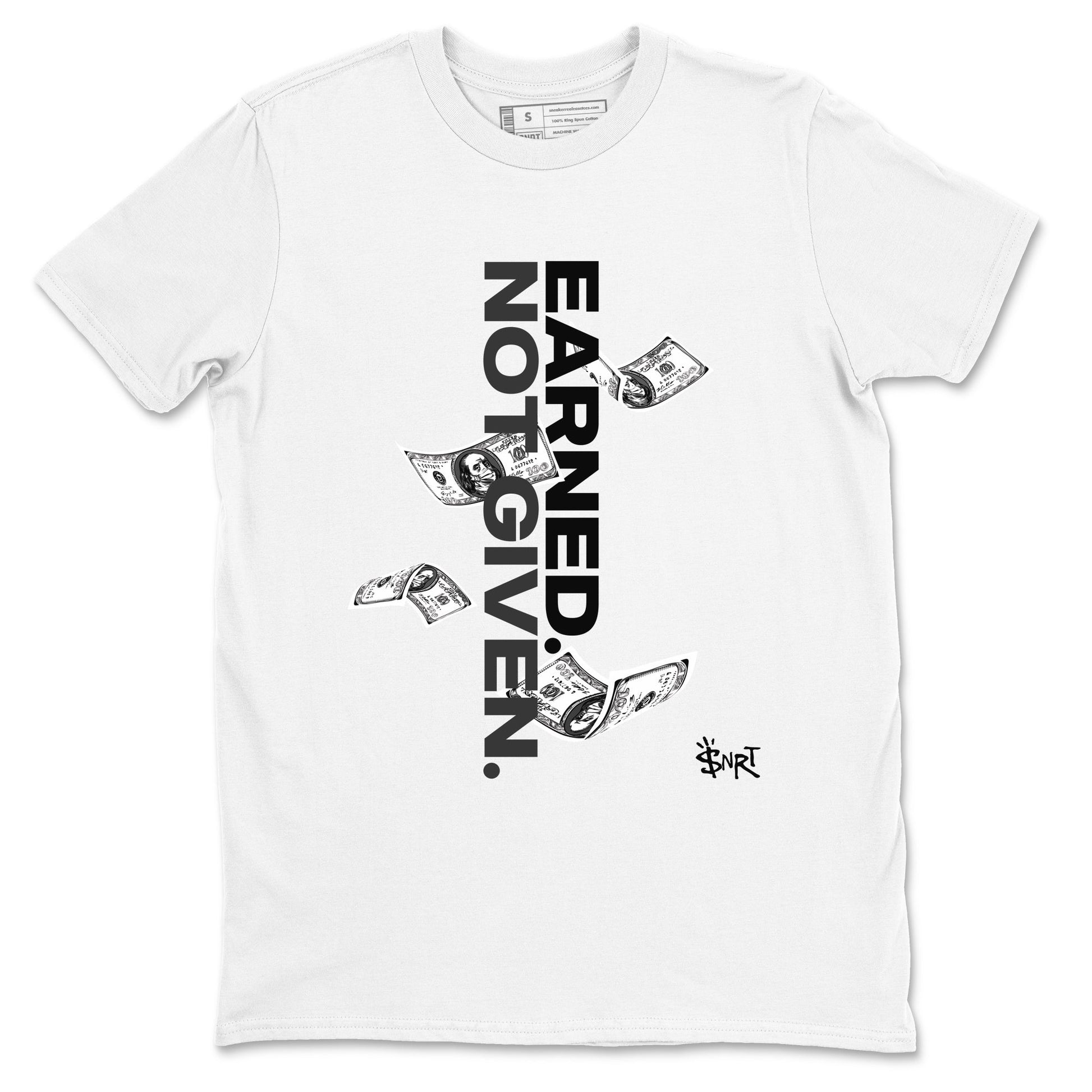 Earned Not Given Sneaker Tees - Air Jordan 4 White Thunder