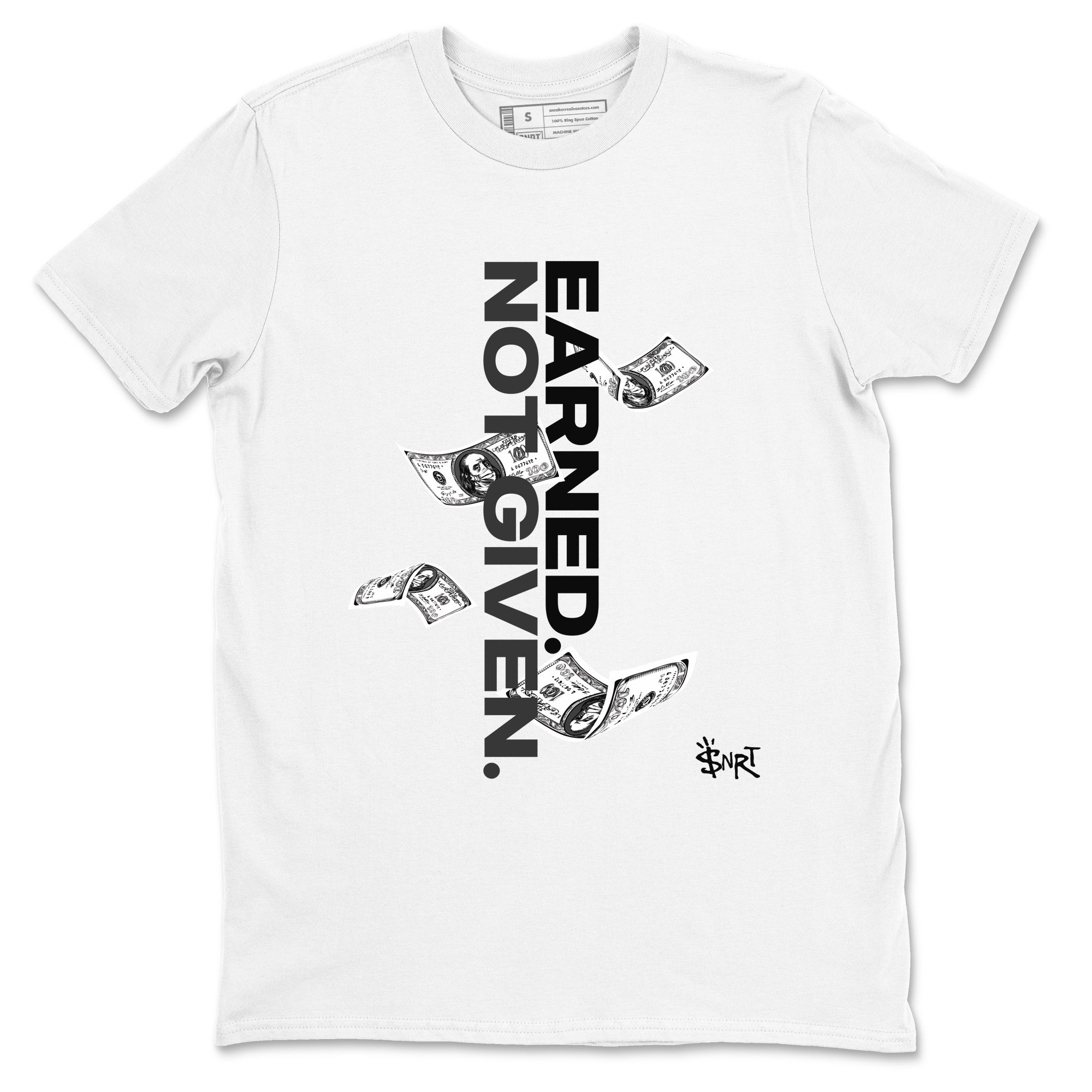 Earned Not Given Sneaker Tees - Air Jordan 4 White Thunder