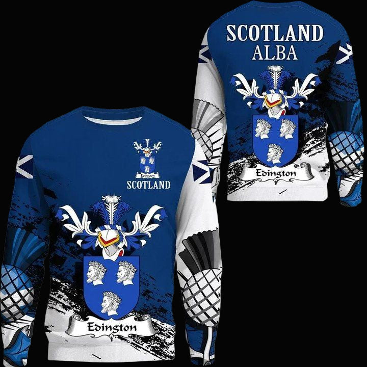 Edington Scottish Family Crest Scotland Special Sweater A7 ? Usalast