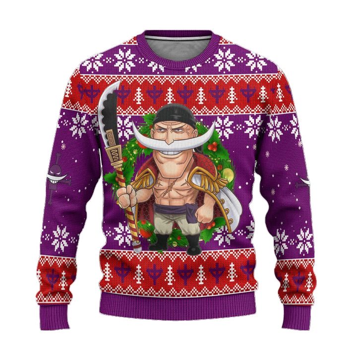 Edward Newgate One Piece Anime Ugly Christmas Sweater Xmas Gift ? Usalast
