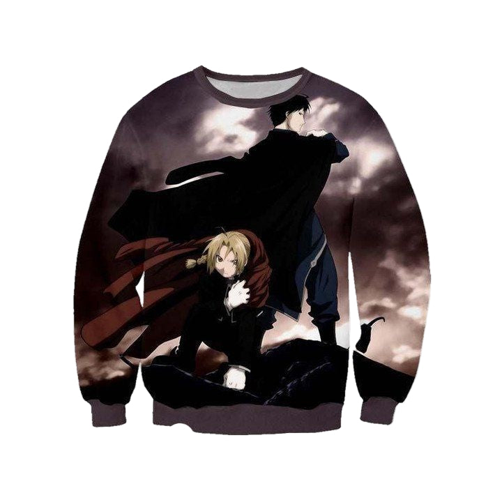 Edward Roy Mustang Sweater ? Full Metal Alchemist 3D Printed Sweater ? Usalast