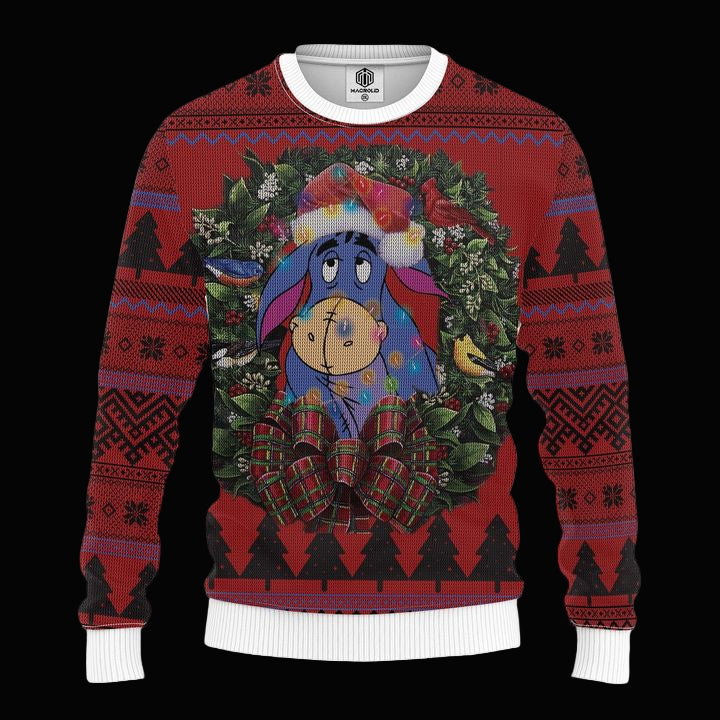 Eeyore Winnie The Pooh Mc Ugly Christmas Sweater Thanksgiving Gift ? Usalast