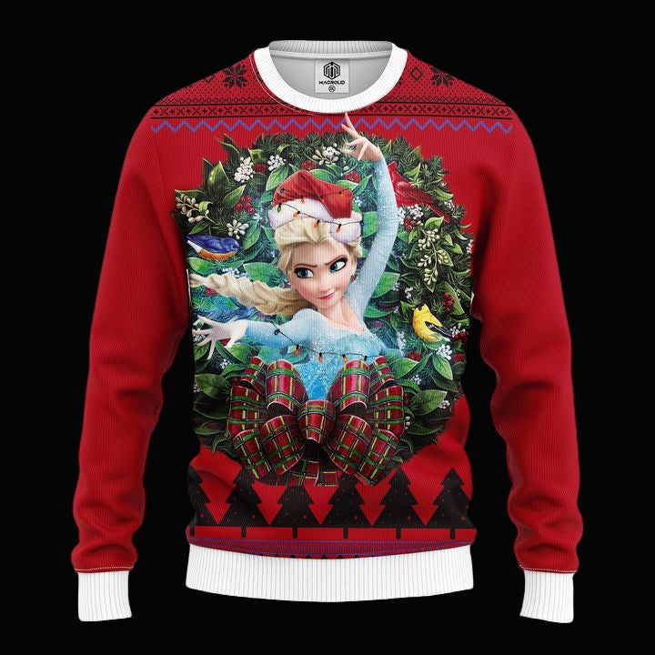 Elsa From Frozen Noel Mc Ugly Christmas Sweater Thanksgiving Gift ? Usalast