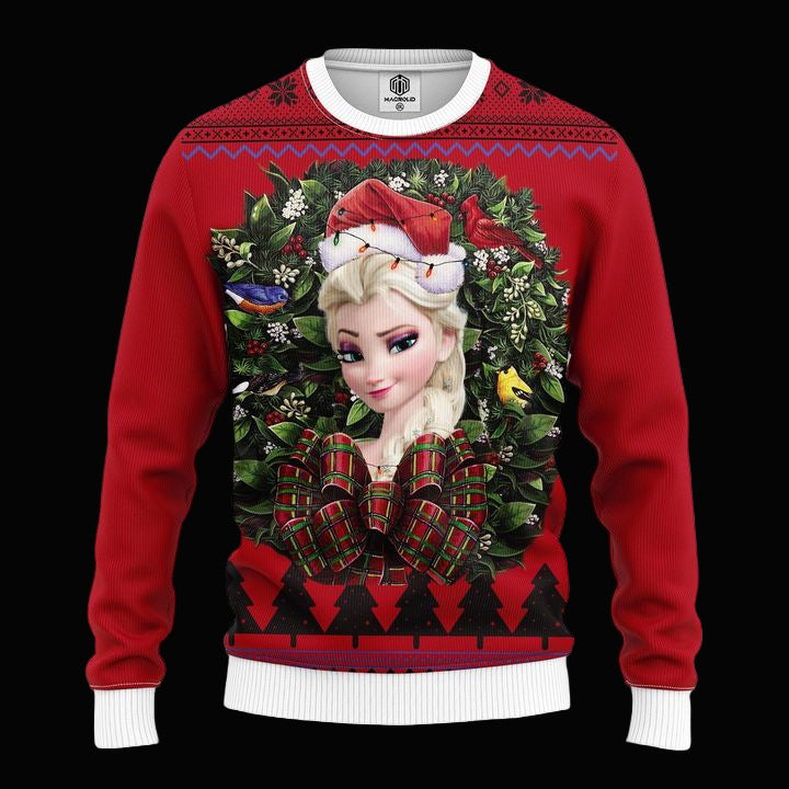 Elsa Frozen Princess Noel Mc Ugly Christmas Sweater Thanksgiving Gift ? Usalast