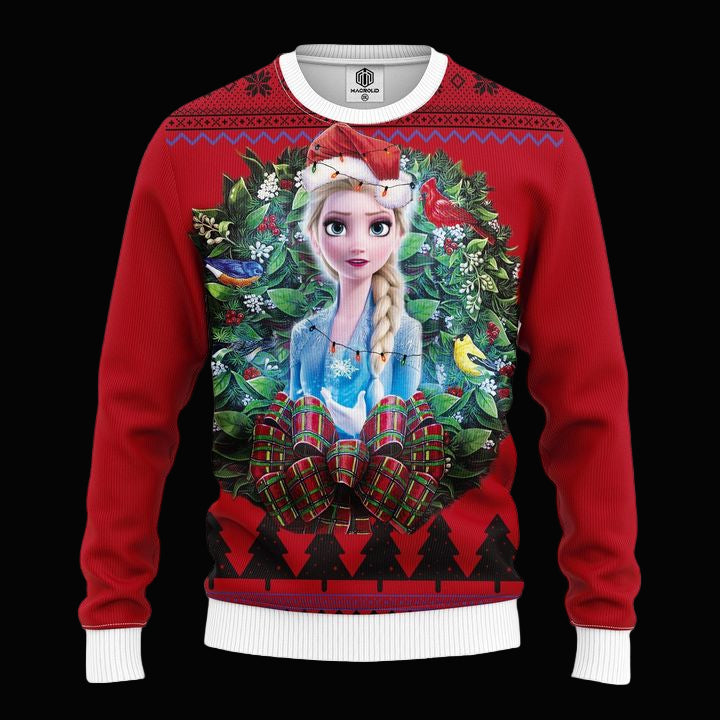 Elsa Queen Frozen 2 Noel Mc Ugly Christmas Sweater Thanksgiving Gift ? Usalast