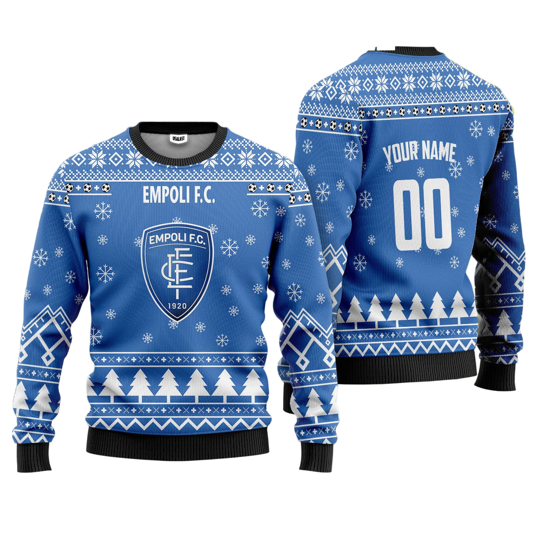 Empoli F.C 1909 Personalized Ugly Christmas Sweater Blue Version ? Usalast