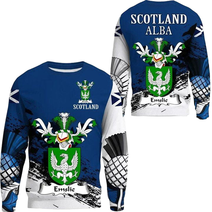 Emslie Scottish Family Crest Scotland Special Sweater A7 ? Usalast
