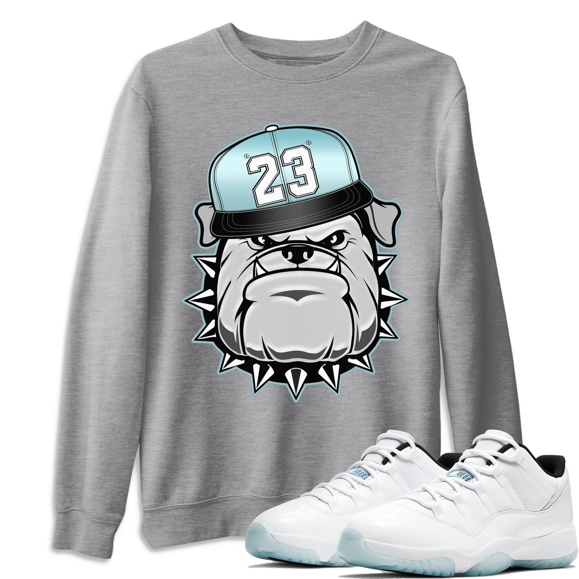 English Bulldog Unisex Tops - Air Jordan 11 Legend Blue