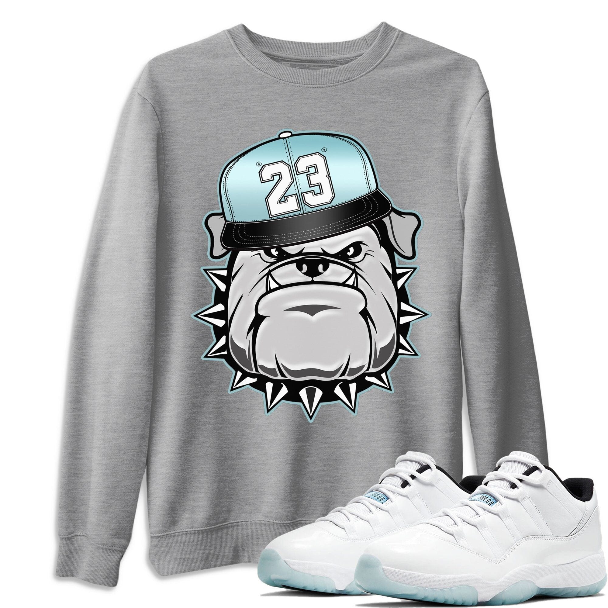 English Bulldog Unisex Tops - Air Jordan 11 Legend Blue