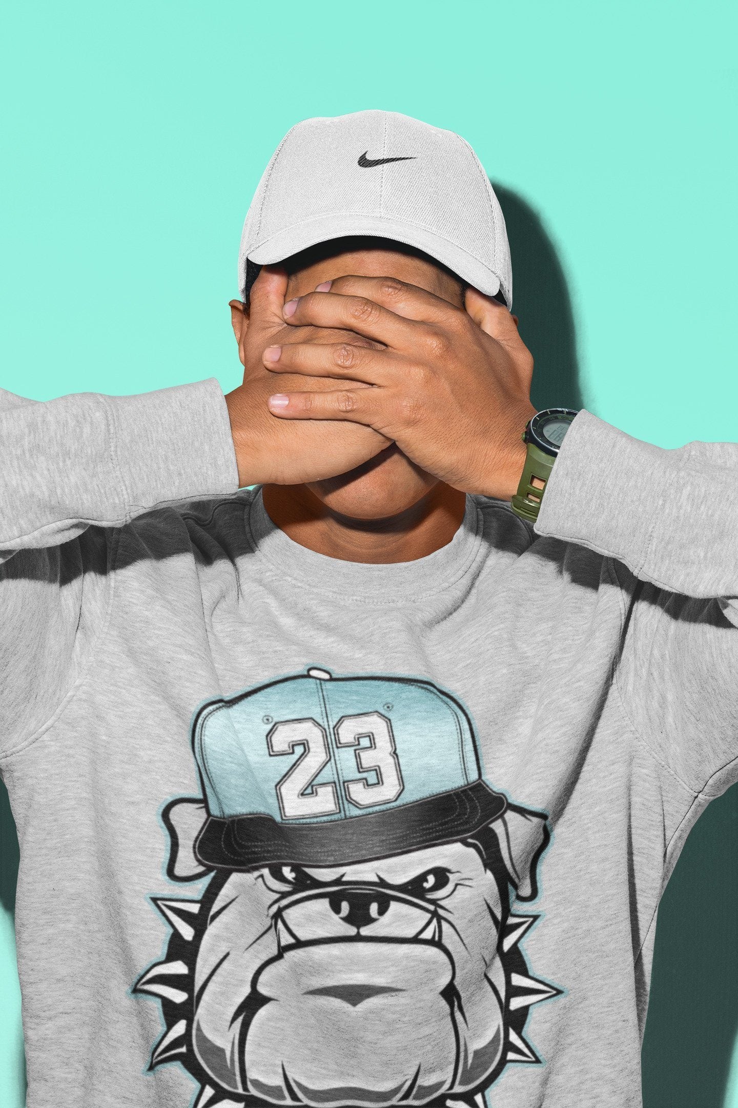 English Bulldog Unisex Tops - Air Jordan 11 Legend Blue