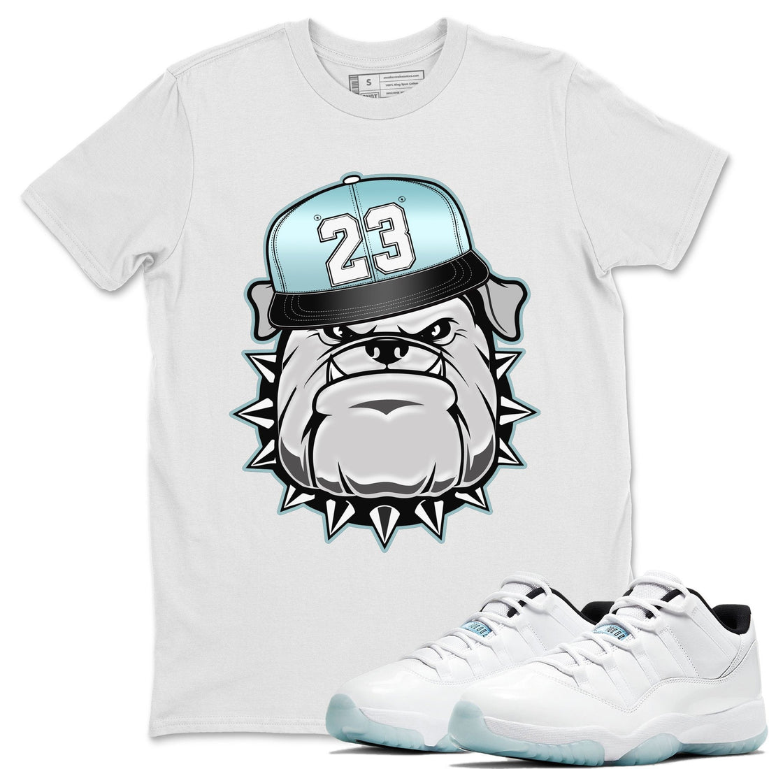English Bulldog Unisex Tops - Air Jordan 11 Legend Blue