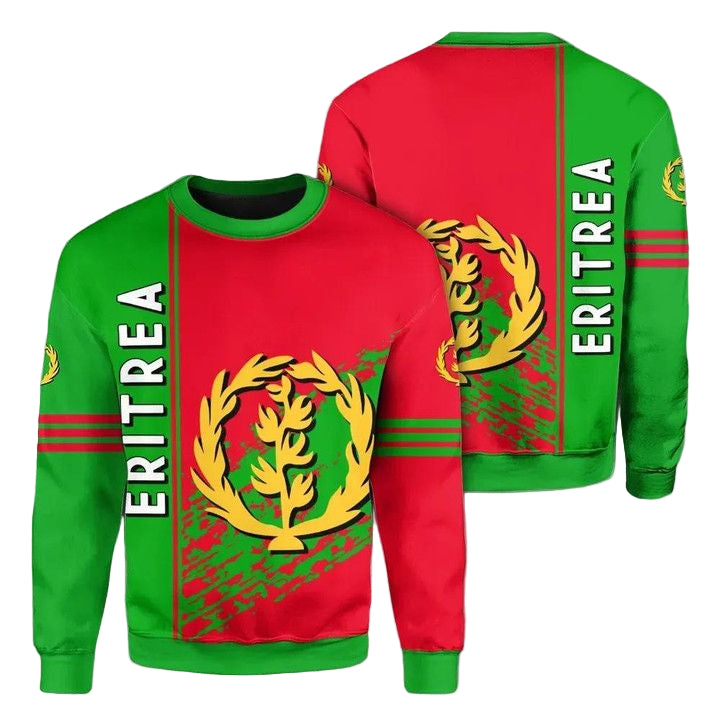 Eritrea Coat Of Arms Sweater Quarter Style J7 ? Usalast