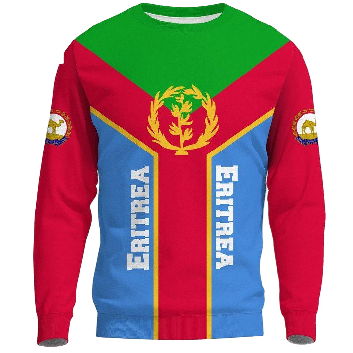 Eritrea Sweater Eritrea Rising Coat Of Arms A10 ? Usalast