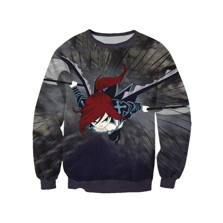 Erza Black Wing Armor ? Fairy Tail 3D Printed Sweater ? Otakuform Anime Manga Shop Inc Sh9953 ? Usalast