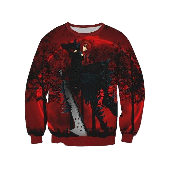 Erza Fairy Tail Sweater ? Fairy Tail 3D Printed Sweater ? Usalast