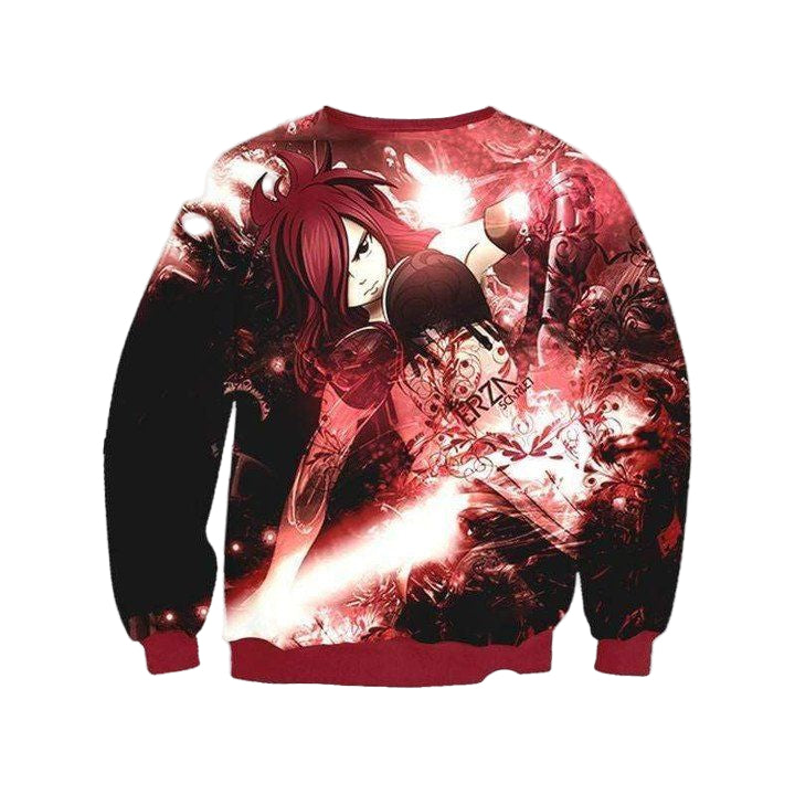 Erza Scarlet Red Sweater ? Fairy Tail 3D Printed Sweater ? Otakuform Anime Manga Shop Inc Sh9724 ? Usalast