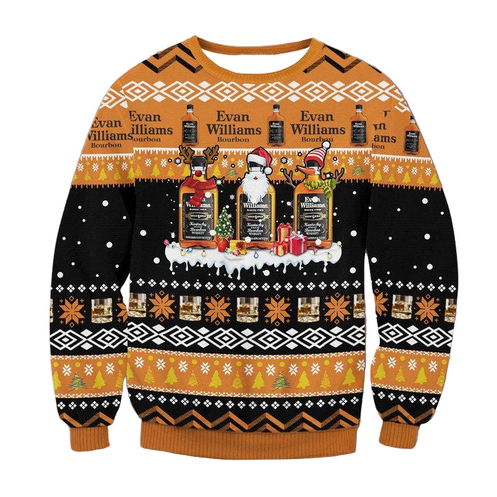Evan Williams Bourbon Ugly Christmas Sweater 2022 ? Usalast