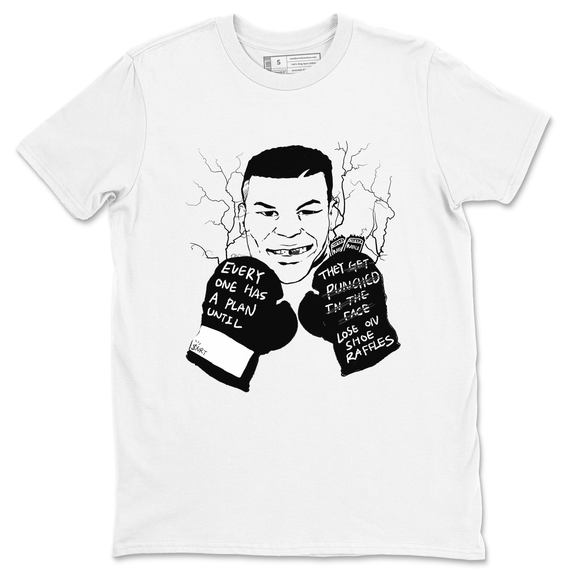 Everyone Has A Plan Sneaker Tees - Air Jordan 4 White Thunder