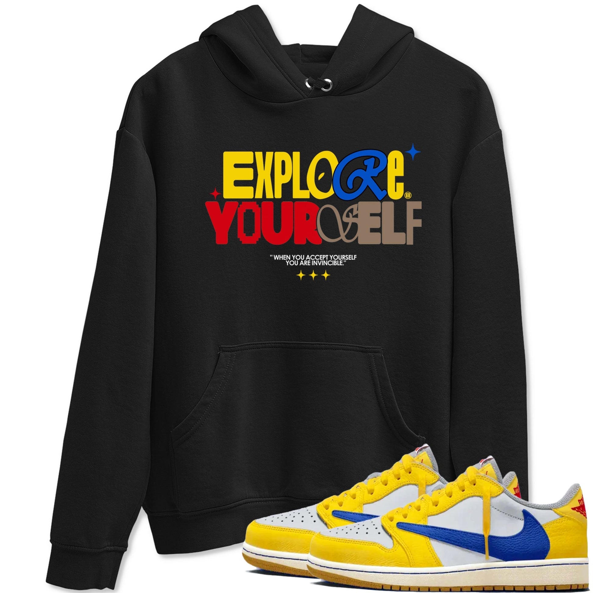 Explore Yourself Sneaker Tees - Air Jordan 1 Travis Scott Canary
