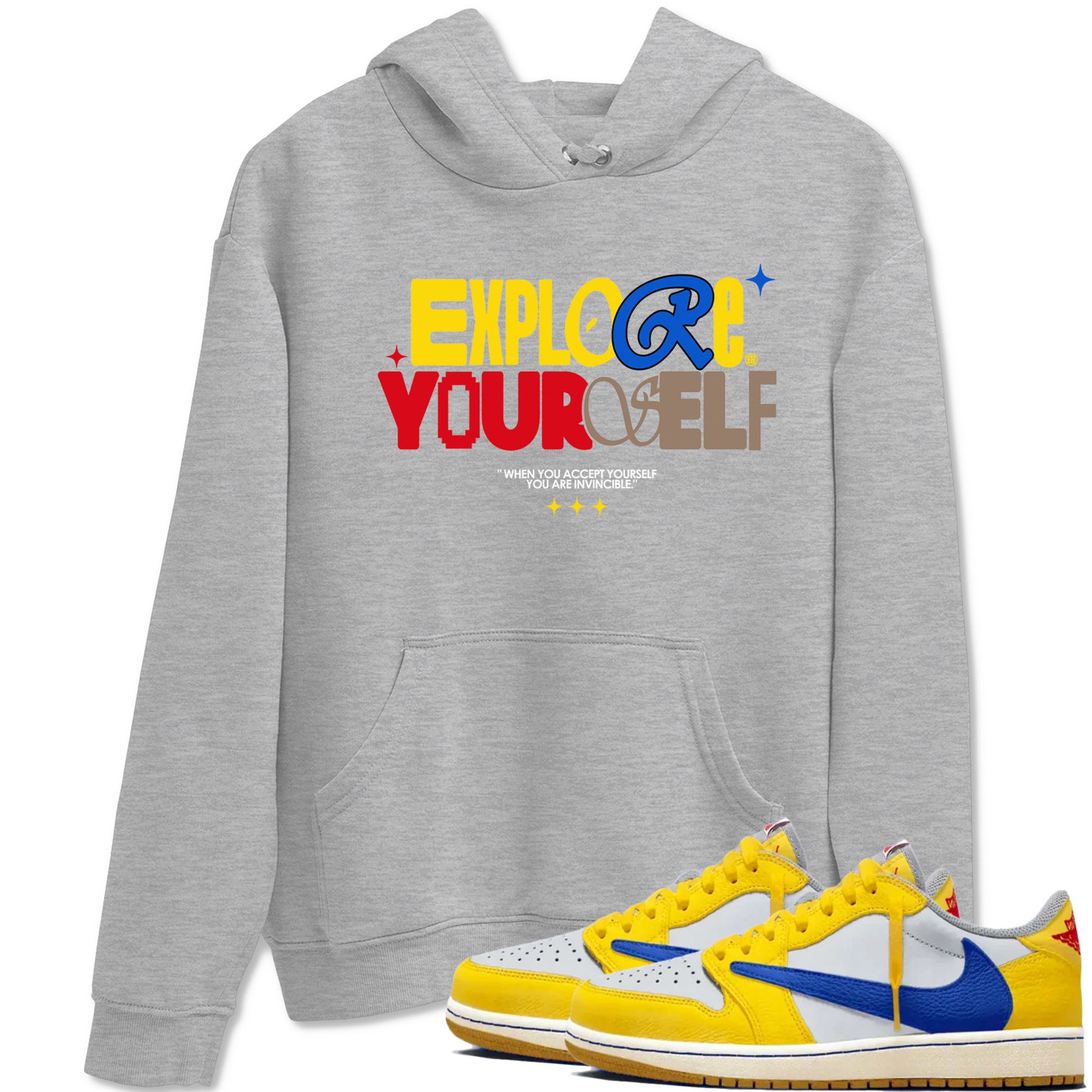 Explore Yourself Sneaker Tees - Air Jordan 1 Travis Scott Canary