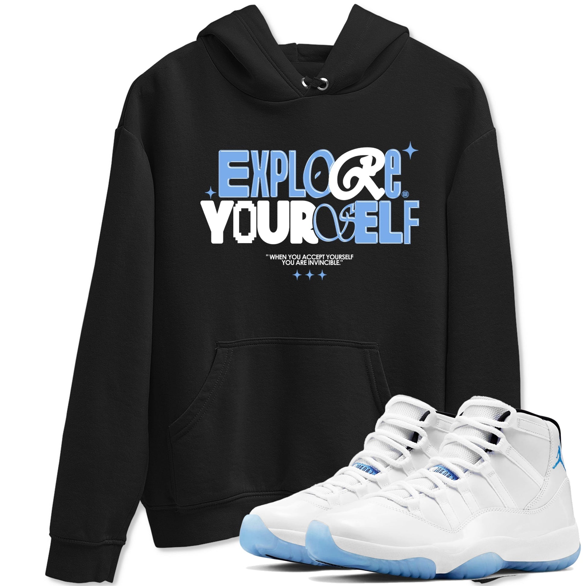 Explore Yourself Sneaker Tees - Air Jordan 11 Legend Blue