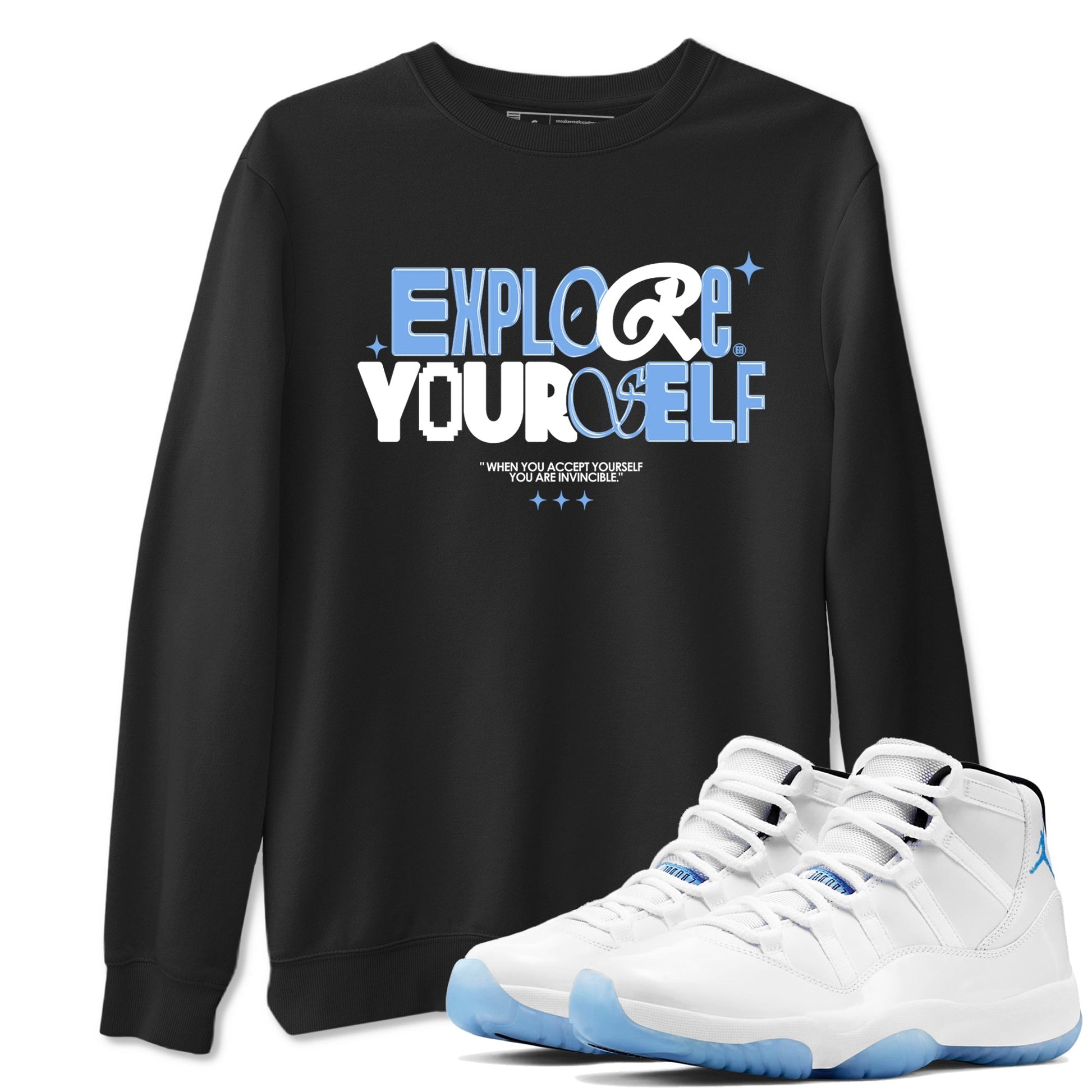 Explore Yourself Sneaker Tees - Air Jordan 11 Legend Blue