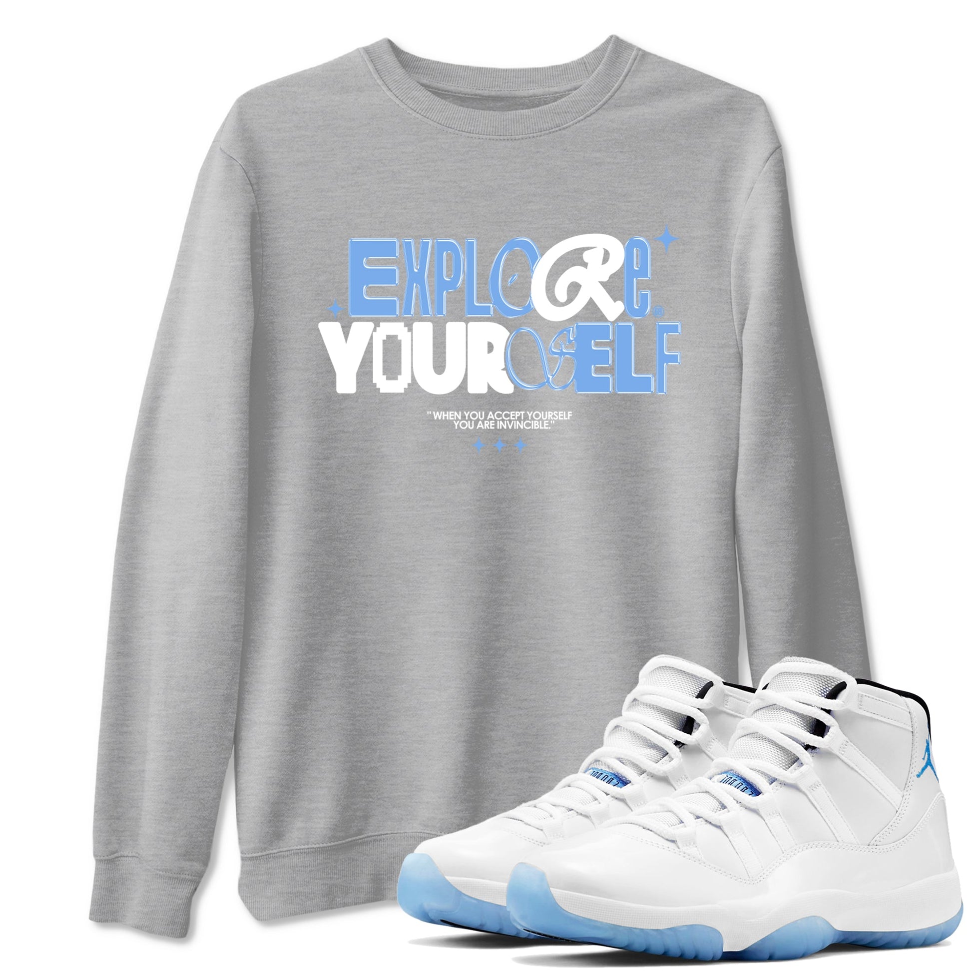 Explore Yourself Sneaker Tees - Air Jordan 11 Legend Blue