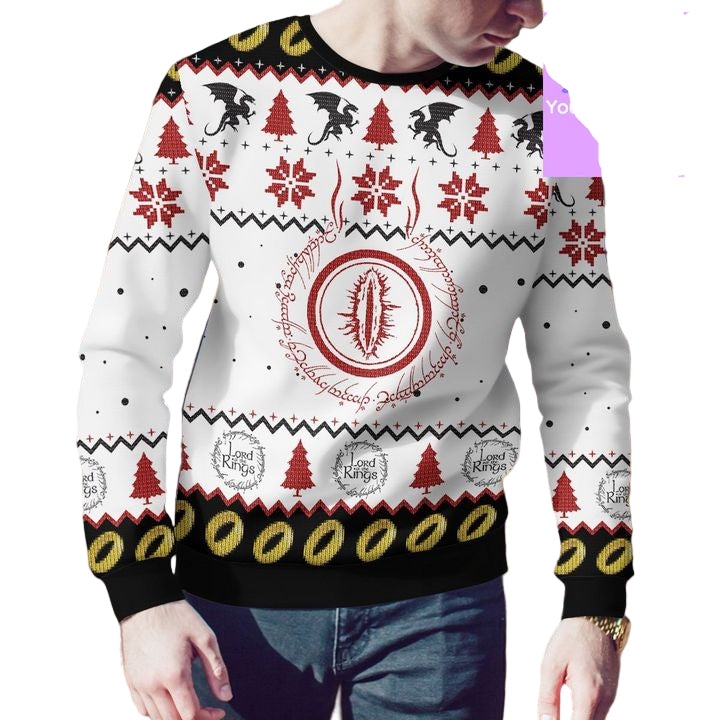 Eye Of Sauron Xmas 3d Ugly Christmas Sweater ? Usalast