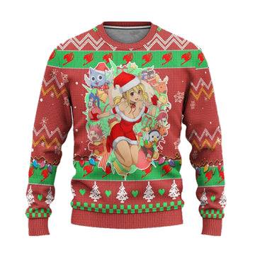Fairy Tail Anime Ugly Christmas Sweater Custom Pink Xmas Gift ? Usalast
