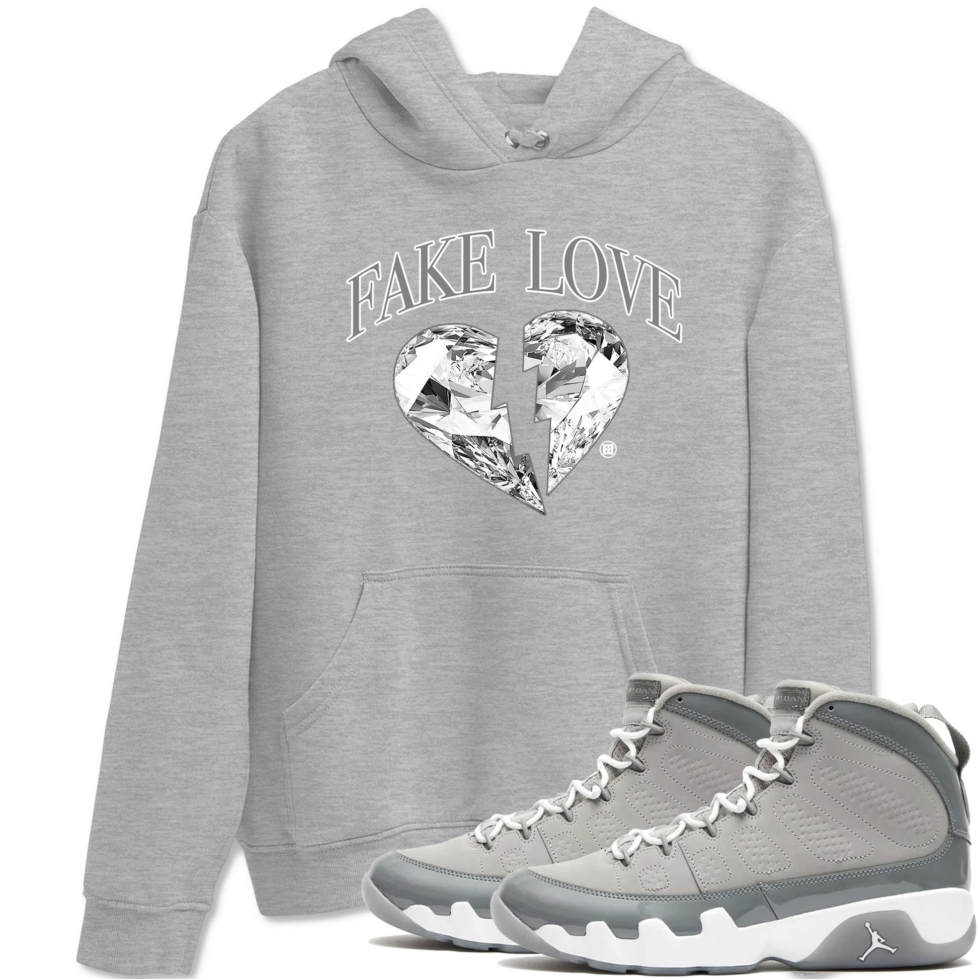 Fake Love Sneaker Tees - Air Jordan 9 Cool Grey