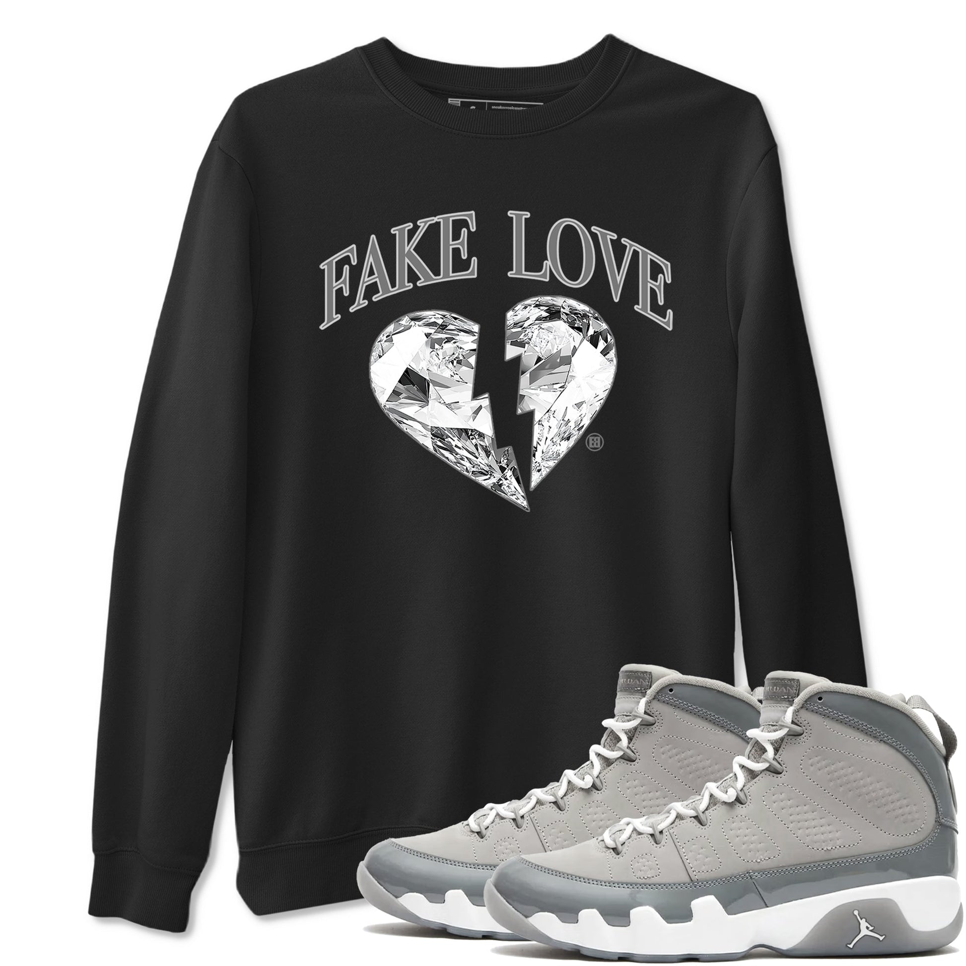 Fake Love Sneaker Tees - Air Jordan 9 Cool Grey