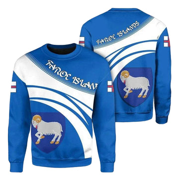 Faroe Islands Coat Of Arms Sweater Cricket Style J5W ? Usalast