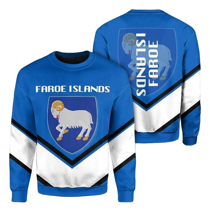 Faroe Islands Coat Of Arms Sweater Lucian Style J5W ? Usalast