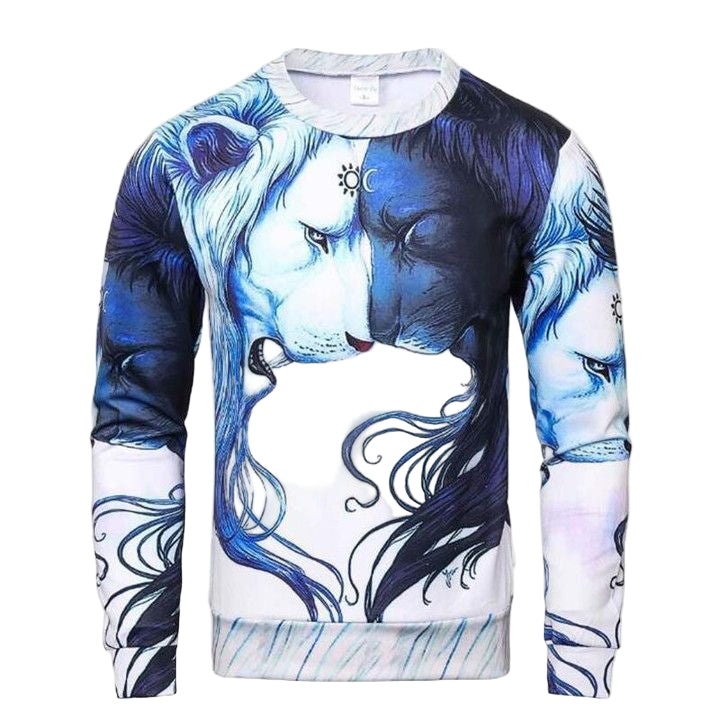 Fashion Lion Hooded Shirts Men Women Printed 3D Hoodies Casual Graphic Hoodie Funny Sweat Shirt Tie-Dye Sweater Tops S-Xl Sh5218 ? Usalast
