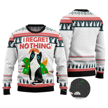 I Regret Nothing Cat Ugly Christmas Sweater ? Usalast