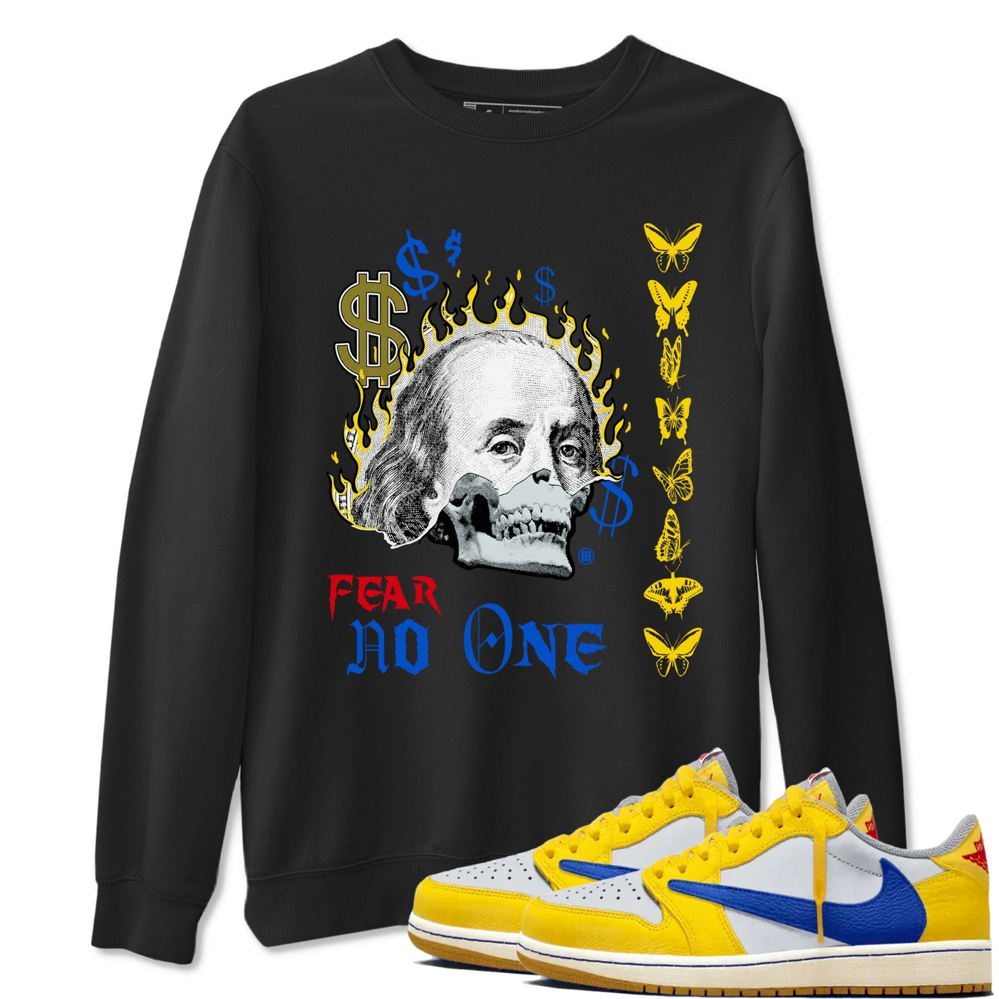 Fear No One Sneaker Tees - Air Jordan 1 Travis Scott Canary