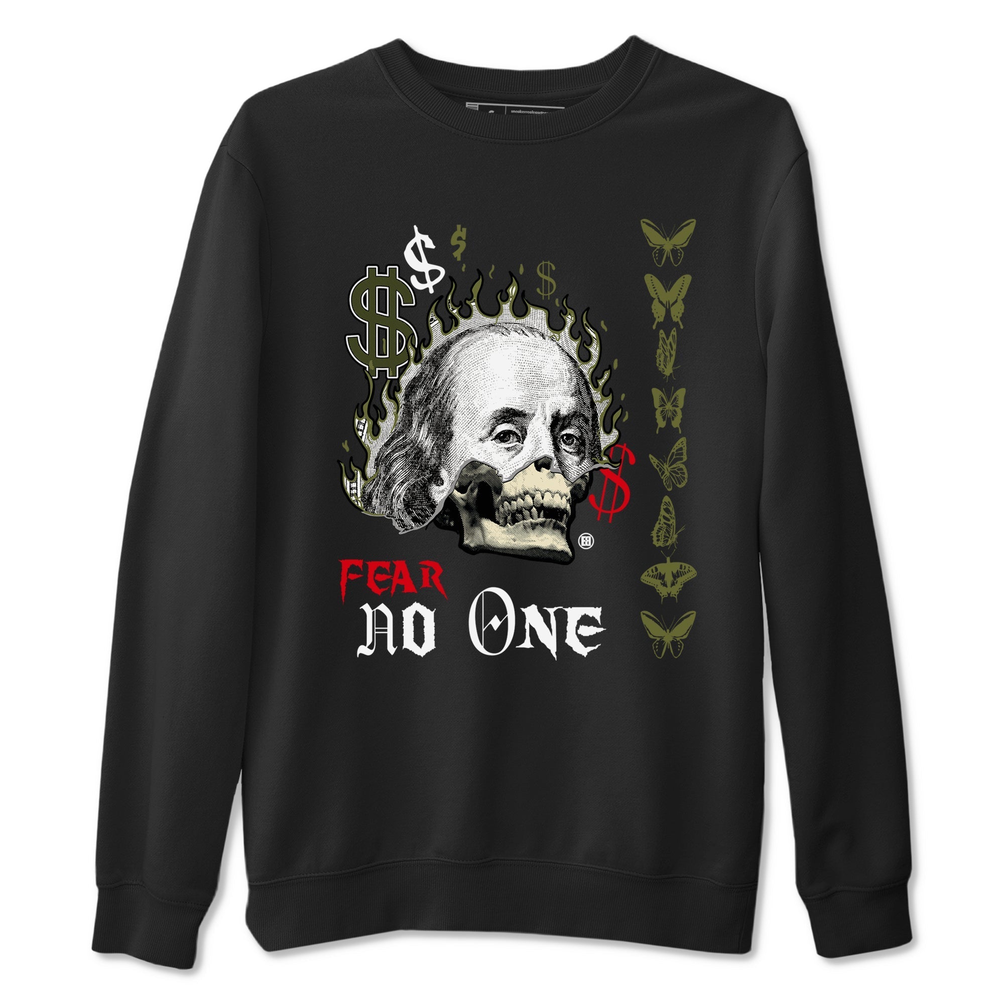 Fear No One Sneaker Tees - Air Jordan 1 Travis Scott Medium Olive