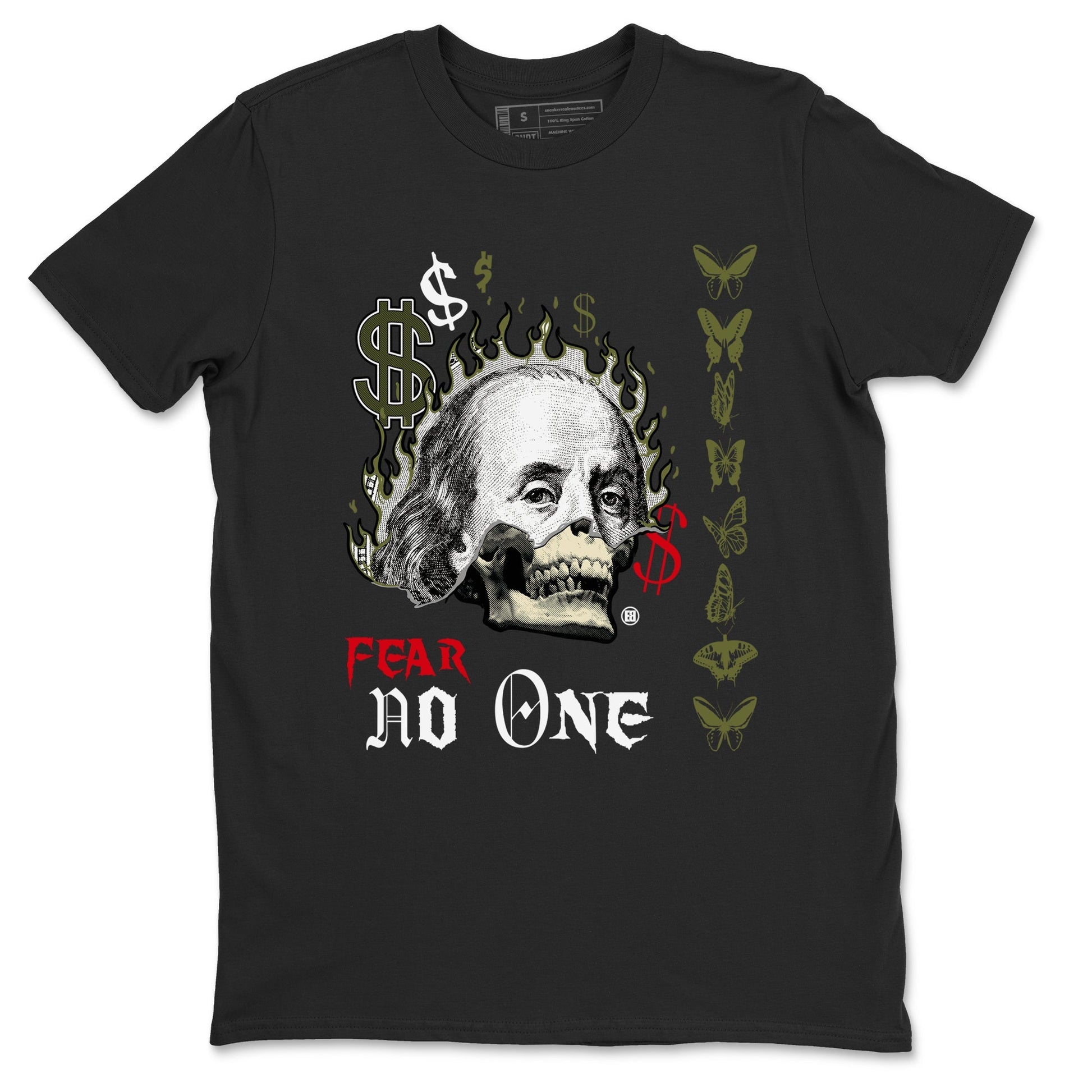 Fear No One Sneaker Tees - Air Jordan 1 Travis Scott Medium Olive