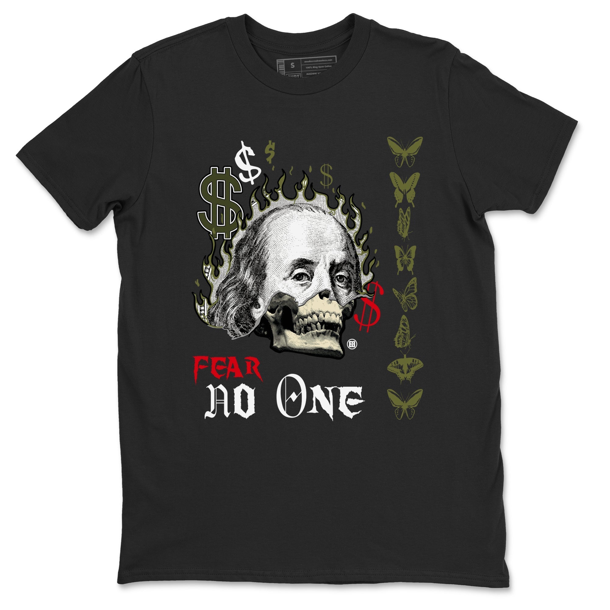 Fear No One Sneaker Tees - Air Jordan 1 Travis Scott Medium Olive