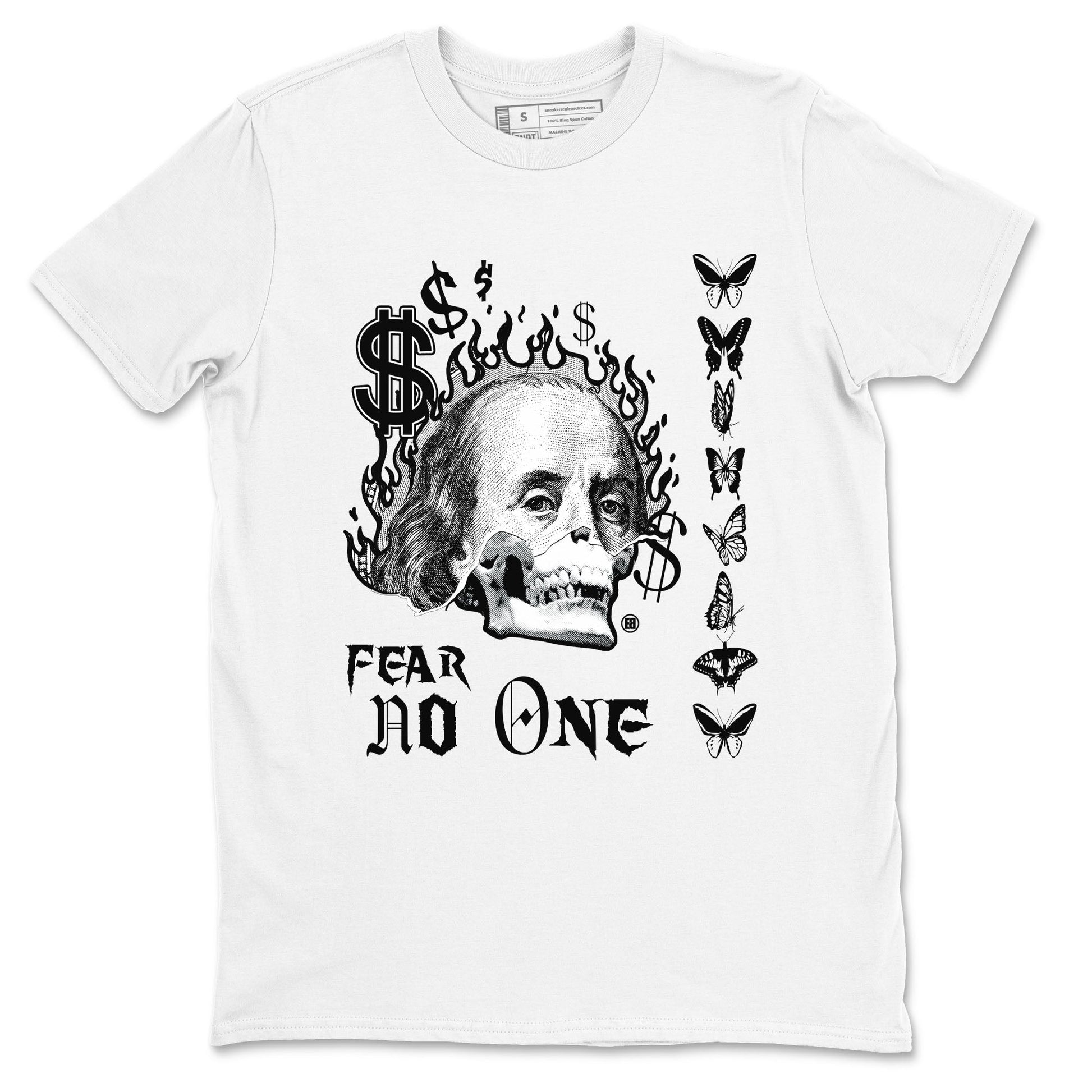 Fear No One Sneaker Tees - Air Jordan 4 White Thunder