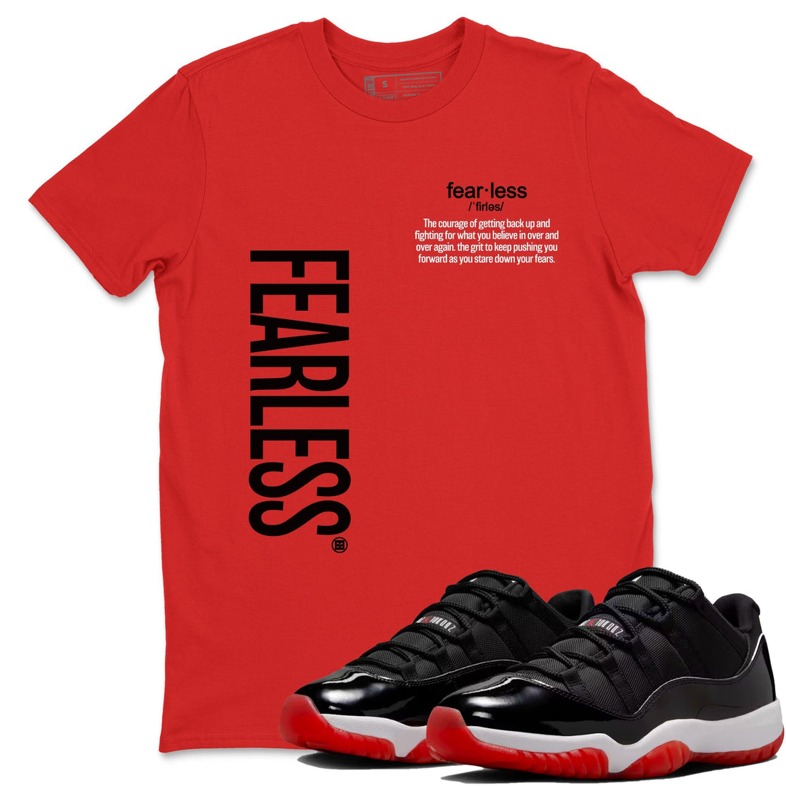 Fearless Definition Sneaker Tees - Air Jordan 11 Bred