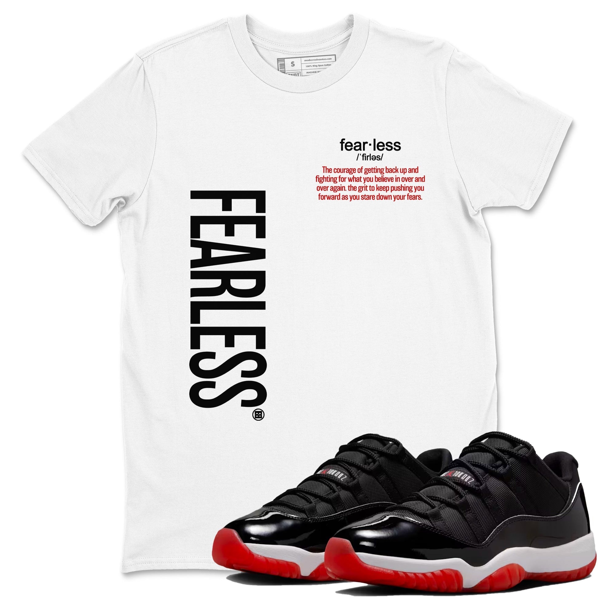 Fearless Definition Sneaker Tees - Air Jordan 11 Bred