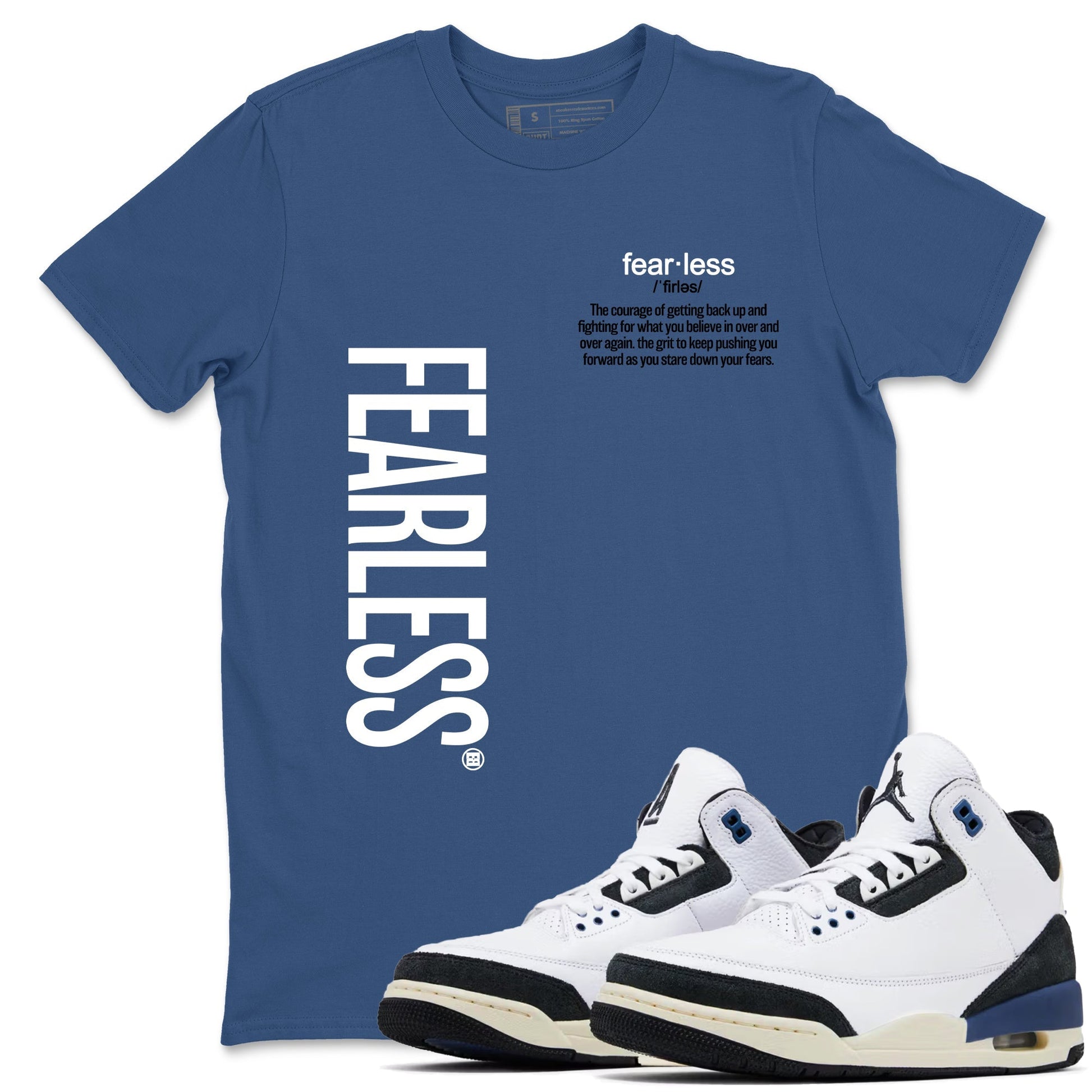 Fearless Definition Sneaker Tees - Air Jordan 3 A Ma Maniere x Diffused Blue